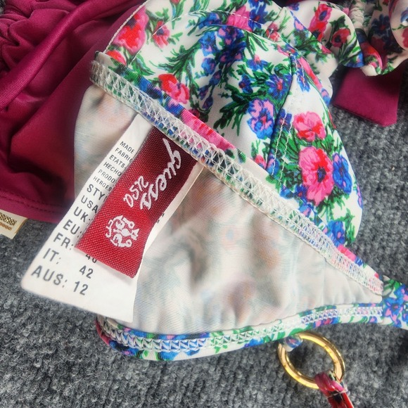 x10 Bikini Top Lot H&M Victoria's Secret Guess Mixed Styles‎ Sm B Cup Swimwear - Picture 10 of 11